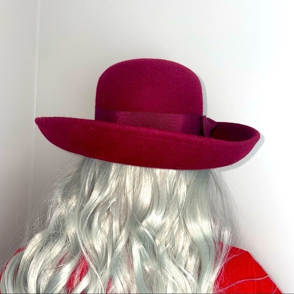 Street Smart by Betmar | 100% Wool Burgundy Hat | Made in USA - Picture 5 of 12